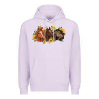 Lilac western horses Premium Hoodie - MaliasSmallBusiness