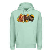 Seafoam western horses Premium Hoodie - MaliasSmallBusiness
