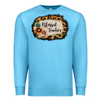 Ocean Blue Blessed Teacher Premium Sweatshirt - Jasminsmagicworld