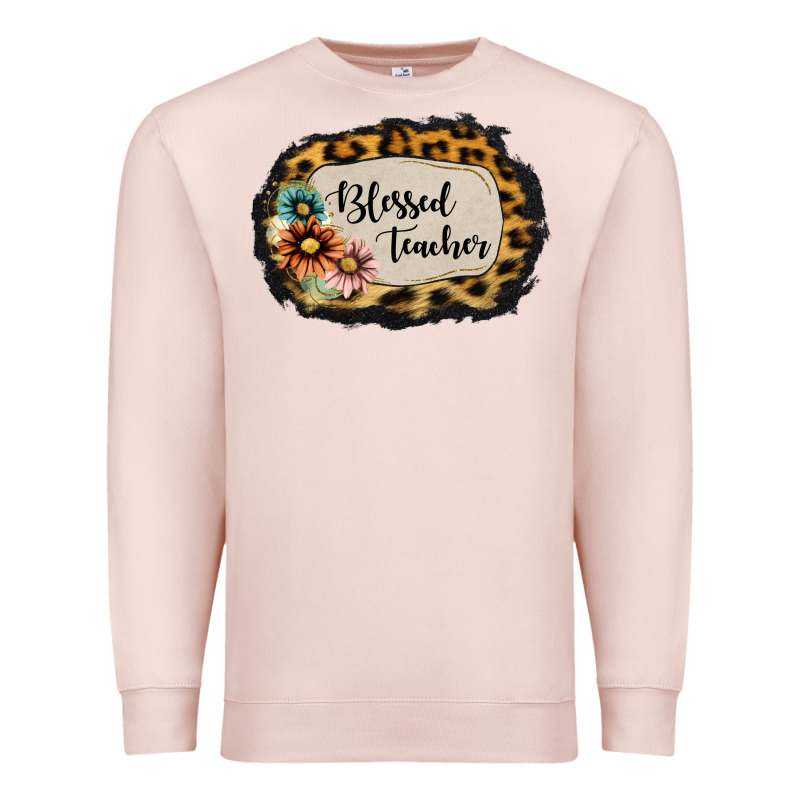 Blessed Teacher Premium Sweatshirt by Jasminsmagicworld | Teevron