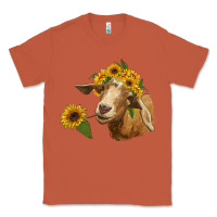 Copper goat with sunflower Classic Tee - RanaPortraitStore