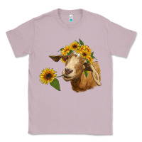 Lilac goat with sunflower Classic Tee - RanaPortraitStore