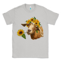Moon Dust goat with sunflower Classic Tee - RanaPortraitStore