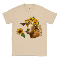 Mushroom goat with sunflower Classic Tee - RanaPortraitStore