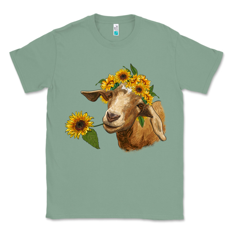Goat With Sunflower Classic Tee by RanaPortraitStore | Teevron