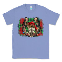 Colony Blue christmas horseshoe bull skull Classic Tee - BarkalooDesign