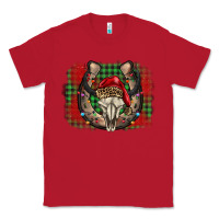 Red christmas horseshoe bull skull Classic Tee - BarkalooDesign