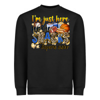 Black im just here for the snacks sports sister Heavyweight Sweatshirt - Zillion Design Studio
