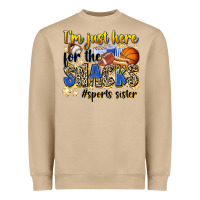 Mushroom im just here for the snacks sports sister Heavyweight Sweatshirt - Zillion Design Studio