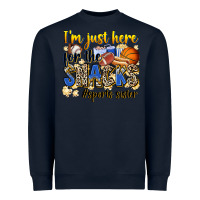 Navy im just here for the snacks sports sister Heavyweight Sweatshirt - Zillion Design Studio