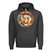Charcoal Heather Christmas chick Zipper Hoodie - Artiststas