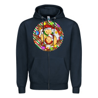 Navy Christmas chick Zipper Hoodie - Artiststas