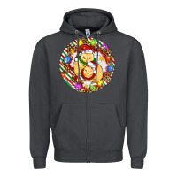 Smoke Christmas chick Zipper Hoodie - Artiststas
