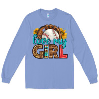 Colony Blue love my girl baseball Long Sleeve Tee - HRA Design Shop