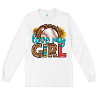 White love my girl baseball Long Sleeve Tee - HRA Design Shop