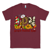 Burgundy christmas lpn licensed practical nurse Classic Tee - FaDigitalArtStudio
