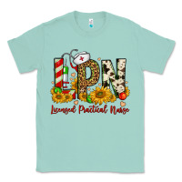 Seafoam christmas lpn licensed practical nurse Classic Tee - FaDigitalArtStudio