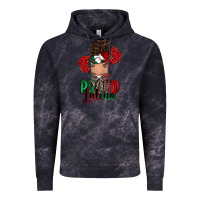 Cloud Black Proud Latina messy bun Vintage Hoodie - RanaPortraitStore