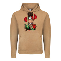 Vintage Camel Proud Latina messy bun Vintage Hoodie - RanaPortraitStore