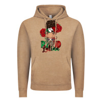 Vintage Coffee Proud Latina messy bun Vintage Hoodie - RanaPortraitStore