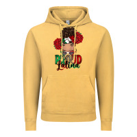 Vintage Mustard Proud Latina messy bun Vintage Hoodie - RanaPortraitStore