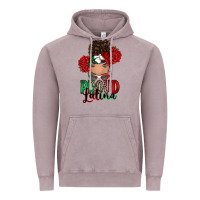 Vintage Zinc Proud Latina messy bun Vintage Hoodie - RanaPortraitStore