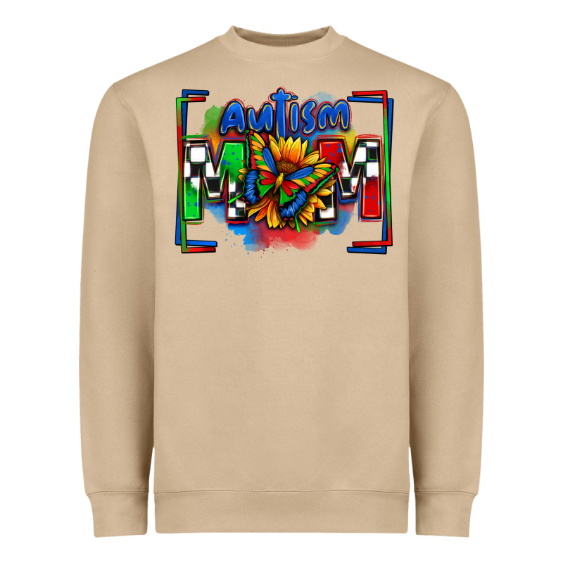 Autism Mom Checkered Flag Heavyweight Sweatshirt by Zillion Design Studio | Teevron