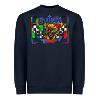 Navy autism mom checkered flag Heavyweight Sweatshirt - Zillion Design Studio