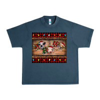 Midnight Navy hohoho christmas cows Urban Heavy Tee - RanaPortraitStore