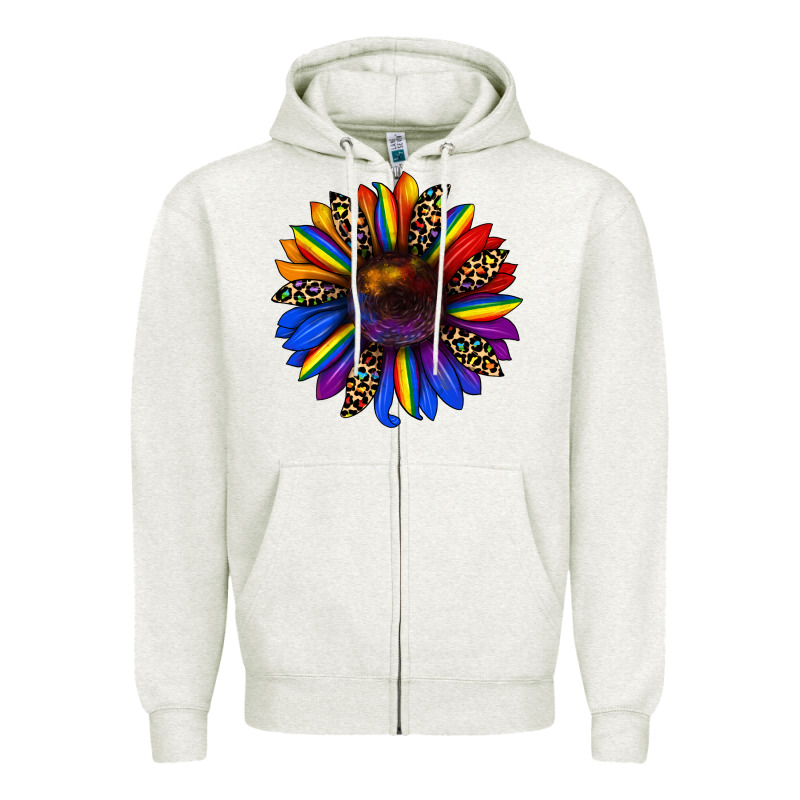 Pride Sunflower Zipper Hoodie by JahusDesignShop | Teevron