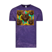 Cloud Purple bear tumbler Vintage Tee - BarkalooDesign