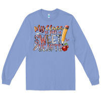 Colony Blue my class is full of sweet hearts Long Sleeve Tee - RacoonDesign