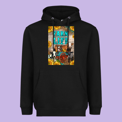 Western Farm Life Heavyweight Hoodie Designed By Lillyallendesigns