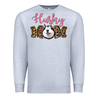 Heather Grey Husky Mom Premium Sweatshirt - Jasminsmagicworld