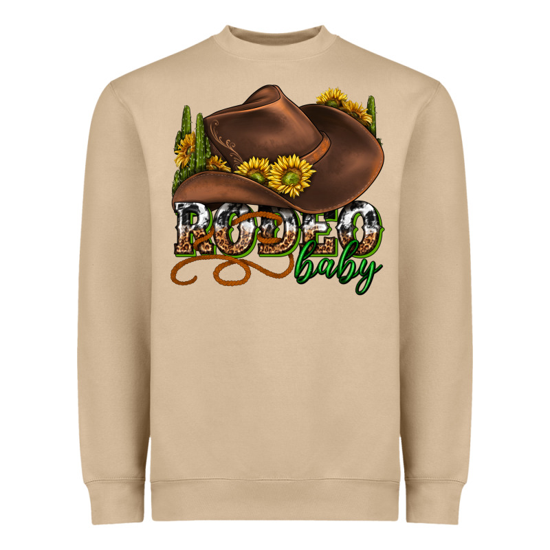 Rodeo Baby Western Heavyweight Sweatshirt by texasbilliewilder | Teevron
