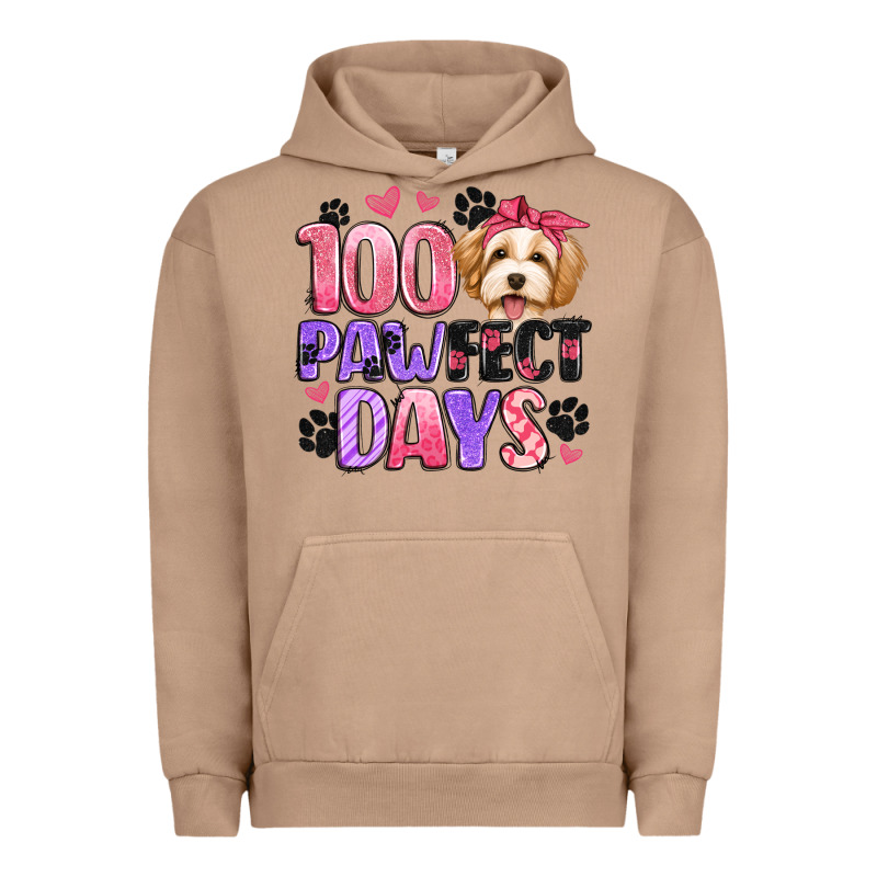 100 Pawfect Days Urban Hoodie by Artiststas | Teevron