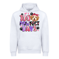 White 100 pawfect days Urban Hoodie - Artiststas