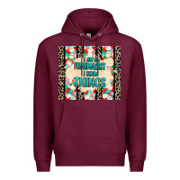 Burgundy i am a pharmacist i know things Premium Hoodie - MaliasSmallBusiness