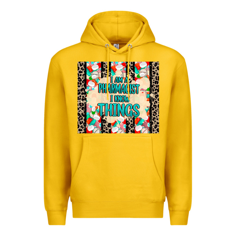 I Am A Pharmacist I Know Things Premium Hoodie by MaliasSmallBusiness | Teevron