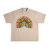 French Oak mom with sunflower rainbow mothers day Urban Heavy Tee - texasbilliewilder