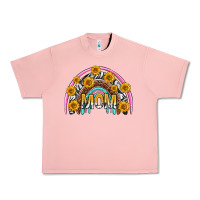 Salmon mom with sunflower rainbow mothers day Urban Heavy Tee - texasbilliewilder