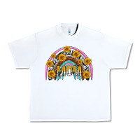 White mom with sunflower rainbow mothers day Urban Heavy Tee - texasbilliewilder