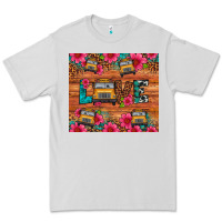 Dove Grey love school bus leopard Premium Tee - Artiststas