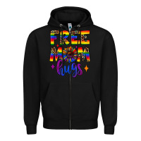 Black free mom hugs Zipper Hoodie - JahusDesignShop