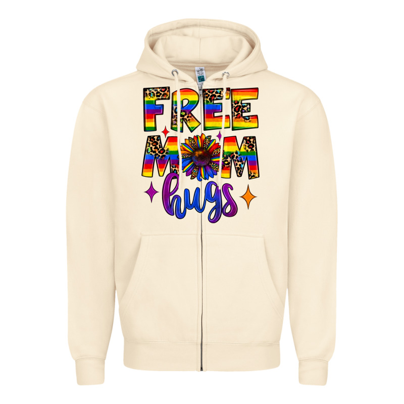Free Mom Hugs Zipper Hoodie by JahusDesignShop | Teevron