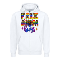 White free mom hugs Zipper Hoodie - JahusDesignShop