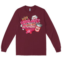 Burgundy my residents are my valentine Long Sleeve Tee - RacoonDesign