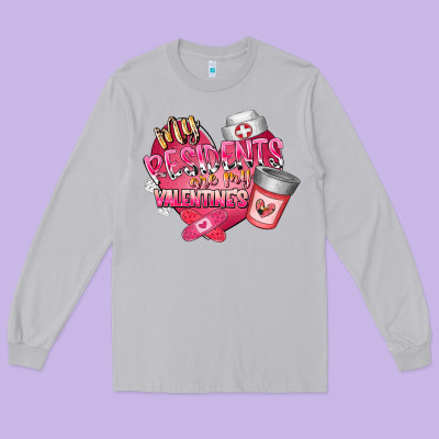 My Residents Are My Valentine Long Sleeve Tee Designed By Racoondesign