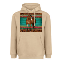 Mushroom western horse serape  leather leopard Heavyweight Hoodie - BarkalooDesign