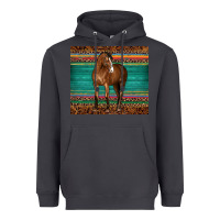 Smoke western horse serape  leather leopard Heavyweight Hoodie - BarkalooDesign